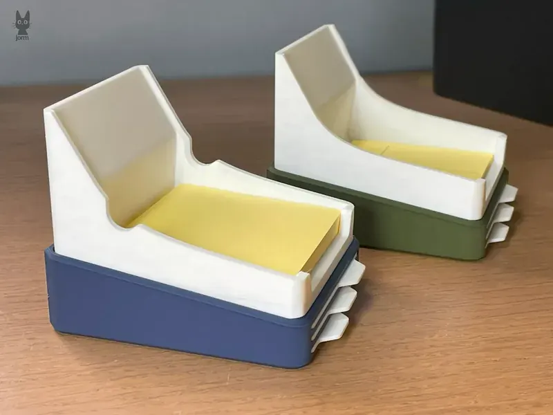 Porta post-it con plantillas (foto de referencia)